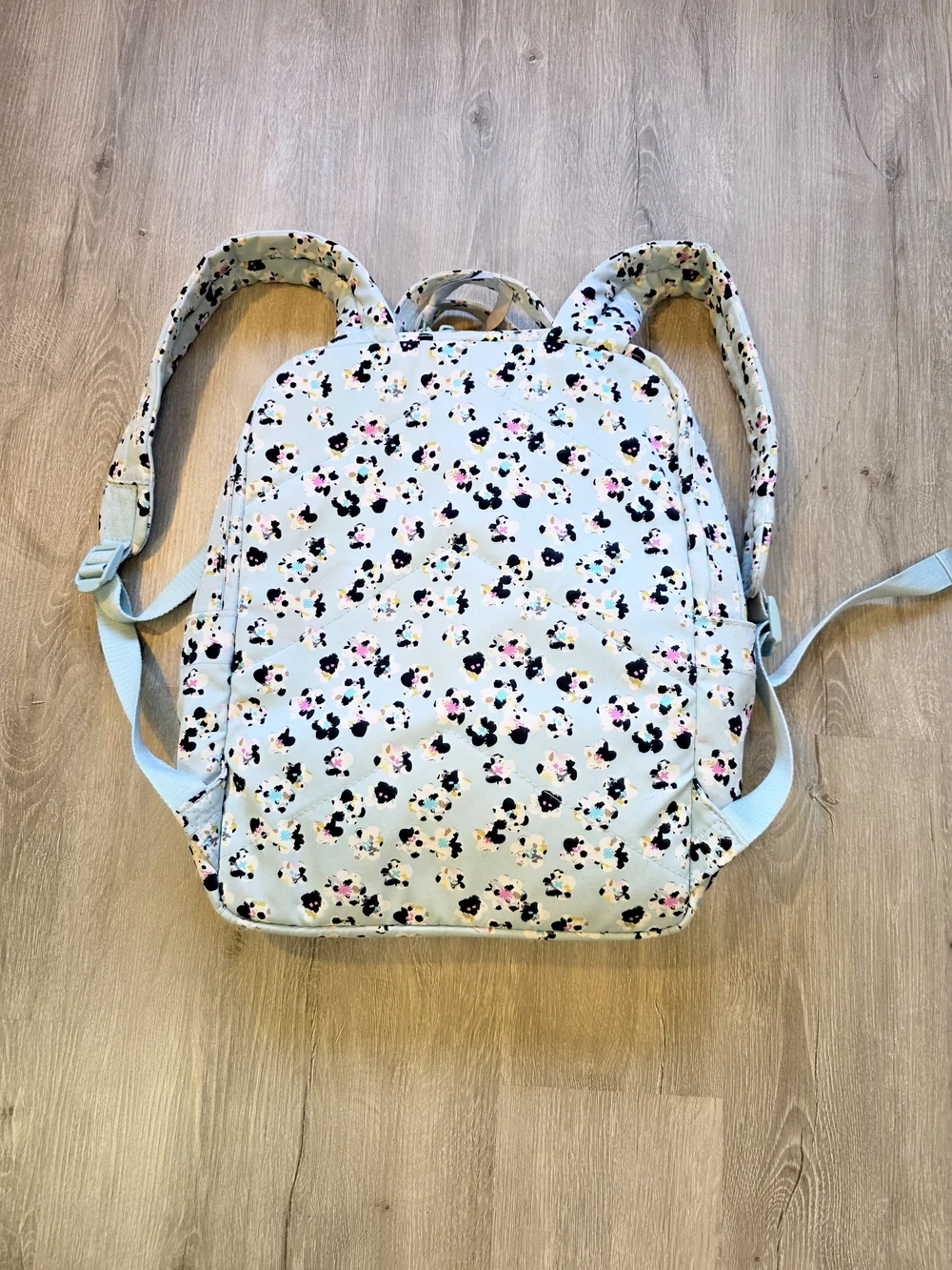 Vera Bradley 1982 Spotty Camo Floral Blooms Backpack Light Blue